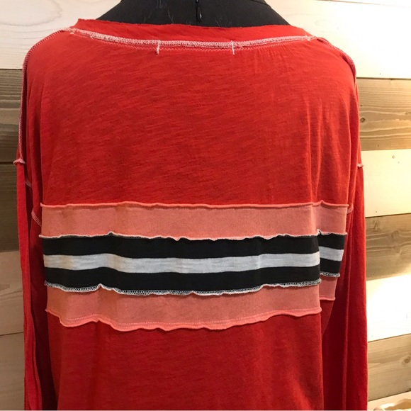 We the Free ⚜️ Orange Striped Insude Out Threading - Picture 7 of 12